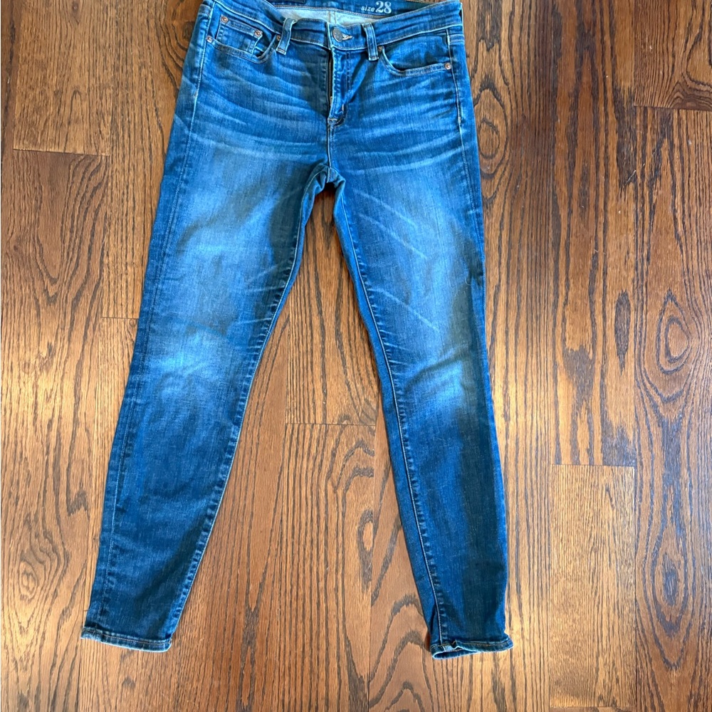 J. Crew Women's Skinny Jeans in Deep Blue